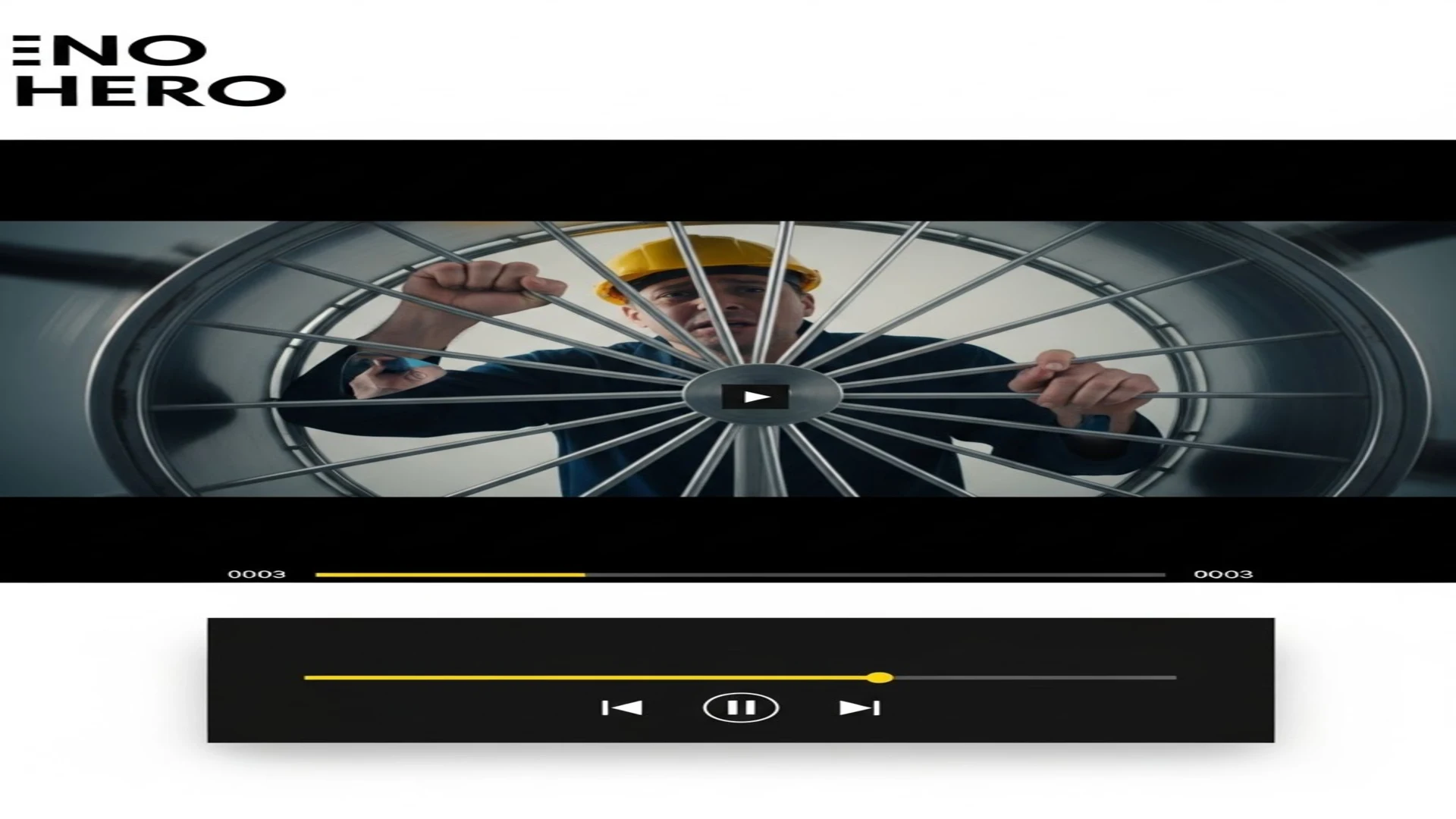 Hands gripping wheel spokes